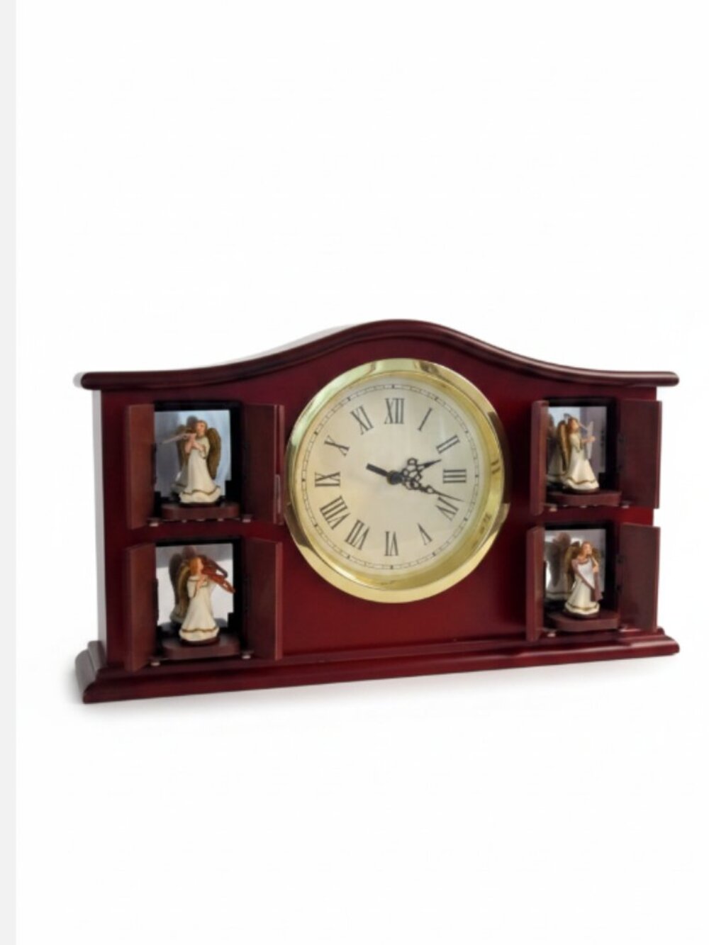 Mr. Christmas Gold Label Symphony Surprise Angel Orchestra Mantel Clock Video